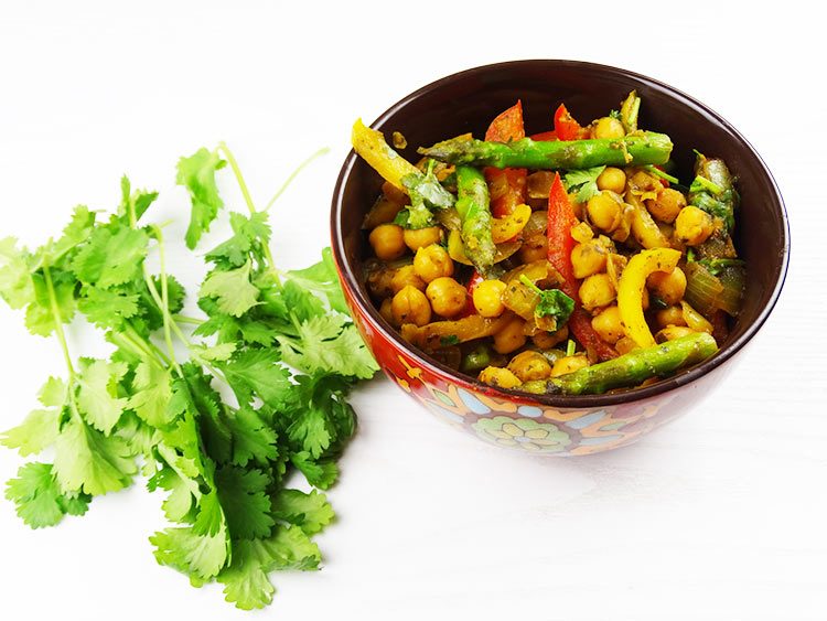receta de garbarzos estilo hindu