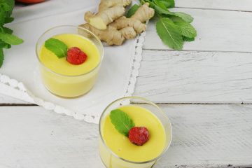 Mousse de mango y jengibre sin azúcar