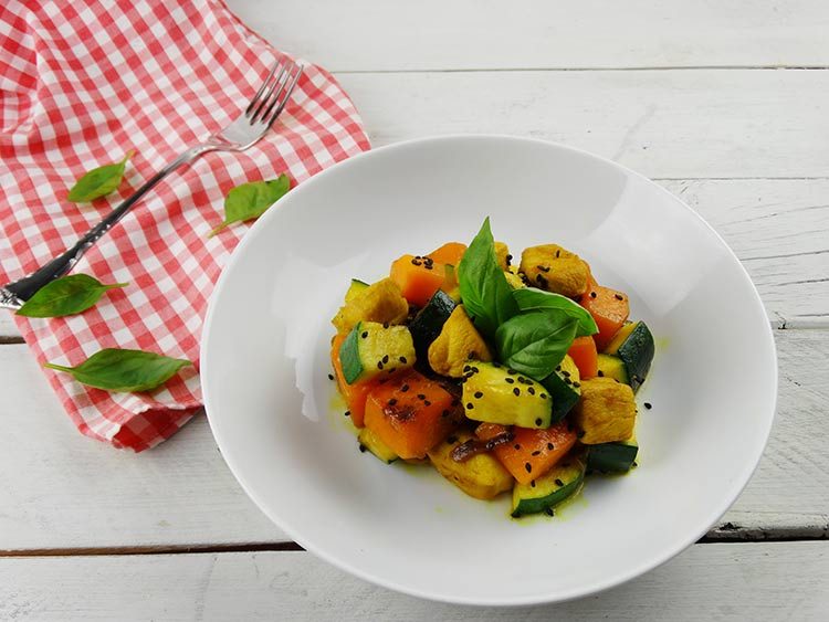 Receta Sana de Pollo y Calabaza