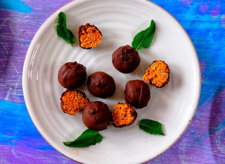 Bombones de calabaza y coco